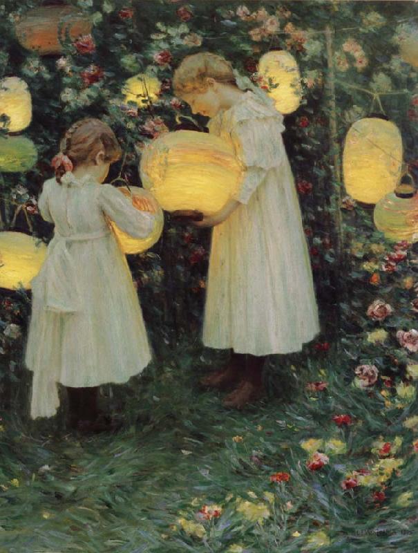 Luther Van Gorder Japanese Lanterns France oil painting art